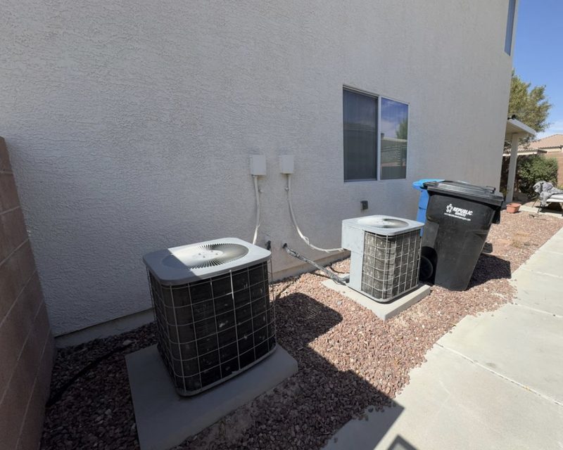 Air filter and thermostat service